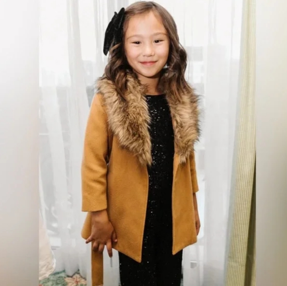 NWT Ivy City Co Mini Sloane Coat in Camel (size 6/7)